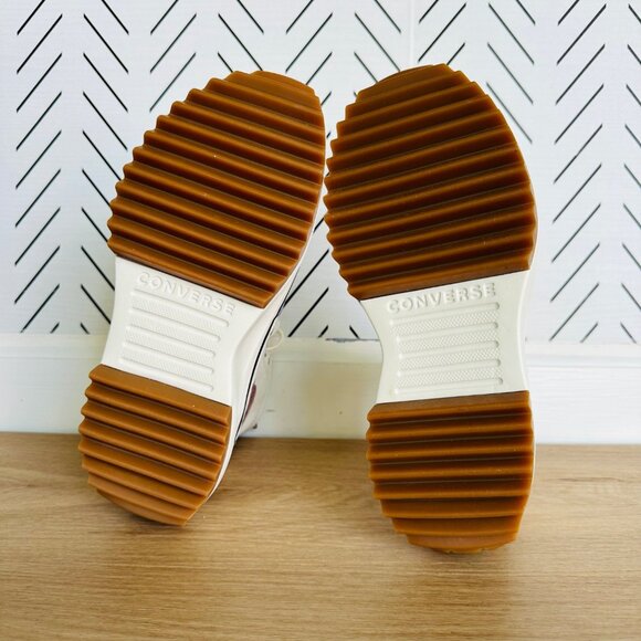 ⭐Converse Run Star Hike Hi Platform 8.5 Women Shoes Beige Purple Sneaker A09796C - Picture 6 of 12